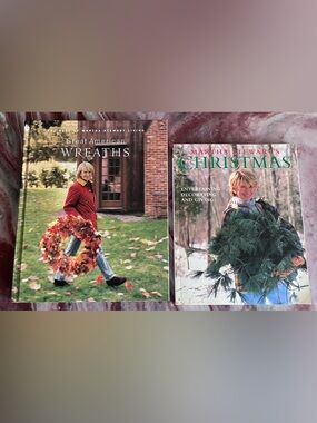 Vintage Martha Stewart books Christmas & great American Wreaths 90s